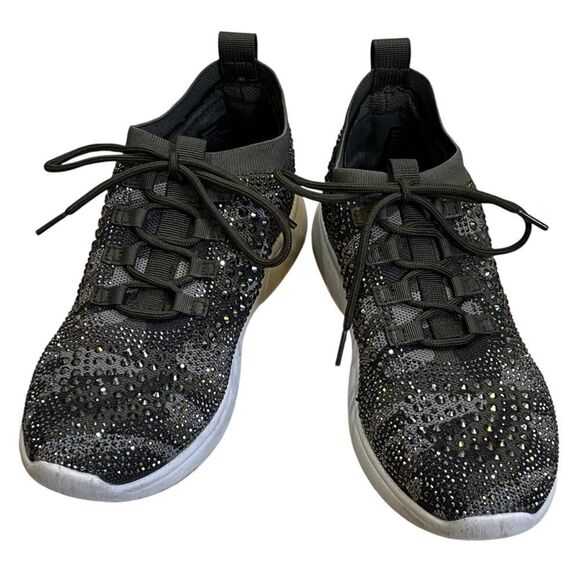 Aqua College Kali Sneakers Women’s Size 8M – Camo Comfort Shoes silver studs - Picture 5 of 14